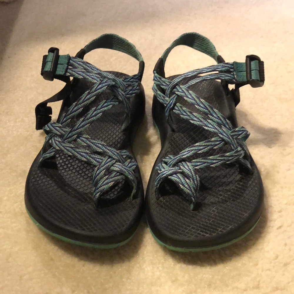 Printed, Double-Strap Chacos